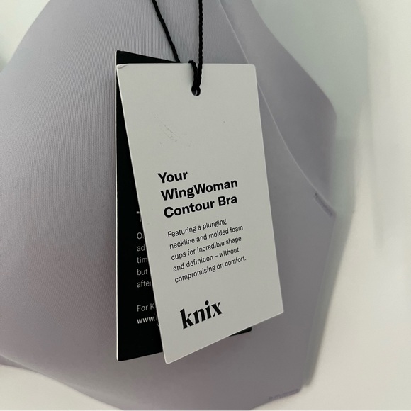 NWT Knix 7+ Wing Woman Contour Bra orchid purple lilac 0302 wireless - Picture 5 of 10